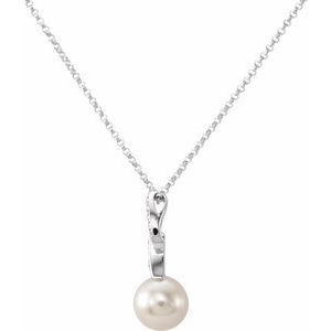 Accented Pearl Necklace