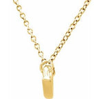 Curvilinear Bar Necklace