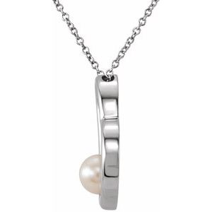 Pearl Heart Necklace or Pendant