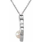 Pearl Heart Necklace or Pendant