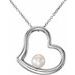 Pearl Heart Necklace or Pendant