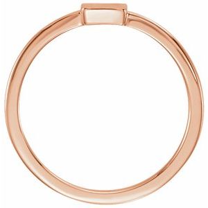 Rectangle Signet Ring