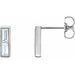 Baguette Bar Earrings