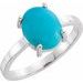 Cabochon Solitaire Ring