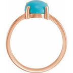 Cabochon Solitaire Ring