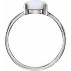 Cabochon Solitaire Ring