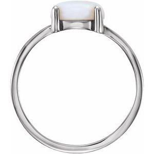 Cabochon Solitaire Ring
