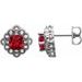 Cushion 4-Prong Vintage-Inspired Earrings