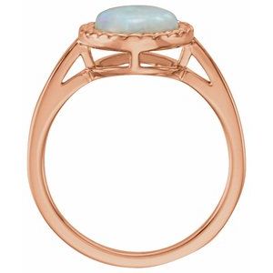 Bezel-Set Cabochon Ring