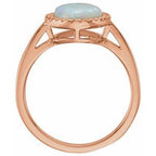 Bezel-Set Cabochon Ring