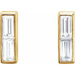 Baguette Bar Earrings