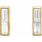 Baguette Bar Earrings
