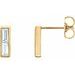Baguette Bar Earrings