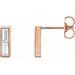 Baguette Bar Earrings