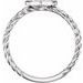 Pavé-Style Heart Rope Ring