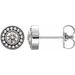 Bezel-Set Beaded Earrings