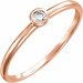 Bezel-Set Solitaire Ring