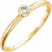 Bezel-Set Solitaire Ring
