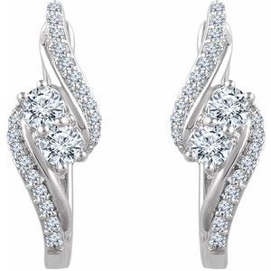 Two-Stone Earrings
