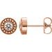 Bezel-Set Beaded Earrings