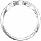 Accented Vintage-Inspired Engagement Ring or Band