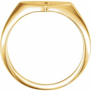 Heart Starburst Signet Ring