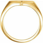 Heart Starburst Signet Ring