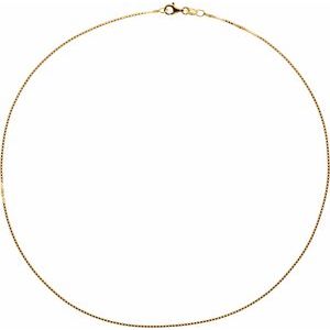 1 mm Diamond-Cut Box Chain