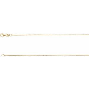 1 mm Diamond-Cut Box Chain
