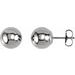 Ball Earrings with Bright Finish