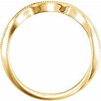 Accented Vintage-Inspired Engagement Ring or Band