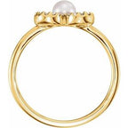 Pearl Clover Ring