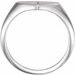 Heart Starburst Signet Ring