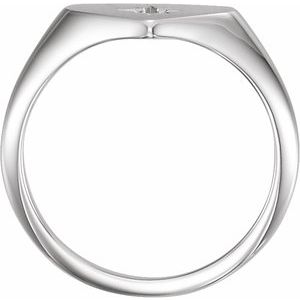 Heart Starburst Signet Ring
