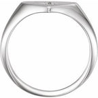 Heart Starburst Signet Ring