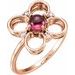 Clover Cabochon Ring