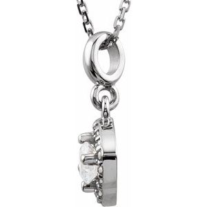 Halo-Style Necklace or Pendant