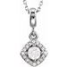 Halo-Style Necklace or Pendant