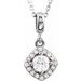 Halo-Style Necklace or Pendant