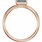 Baguette Stackable Ring