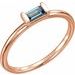 Baguette Stackable Ring