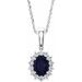 Halo-Style Necklace or Pendant