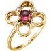 Clover Cabochon Ring