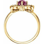 Clover Cabochon Ring