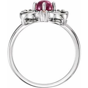 Clover Cabochon Ring