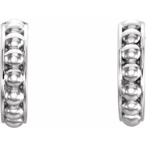 Beaded Hoop Earrings
