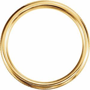 Knurled Comfort-Fit Half Round Band