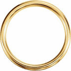 Knurled Comfort-Fit Half Round Band