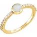 Accented Cabochon Ring
