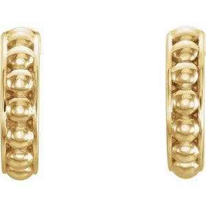 Beaded Hoop Earrings